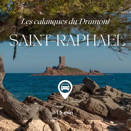 For 6 People With Wifi, Parking, And Garden 别墅 Saint-Raphaël